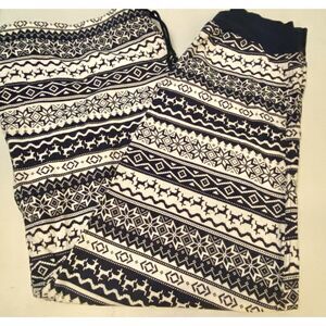 NWT Goodfellow 4XB Fair Isle Navy Cream Jogger Pj‎ Pants Holiday Loungewear